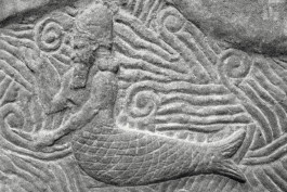Mesopotamian relief depicting Kullulû or fish-man