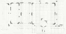 A detailed handdrawn plan for Alserkal Avenue's Public Realm landscape 