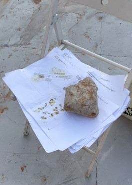 Planting plans on site during the construction of Alserkal Avenue’s Public Realm 