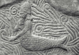 Mesopotamian relief depicting Kullulû or fish-man